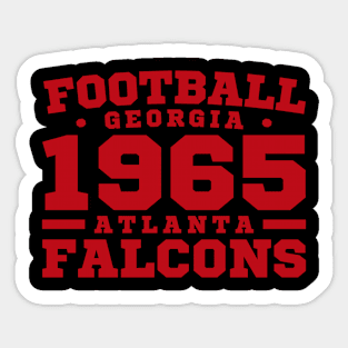 Football Georgia 1965 Atlanta Falcons Sticker